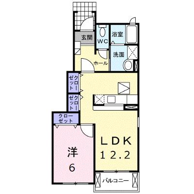 プロムナードⅡ 101【管理NO：1-016845202-01010】 ★家具家電は申し込み後に搬入します 2026年08月上旬入居可能の外観画像