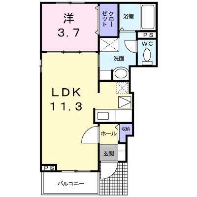 プラシード 101【管理NO：1-017009201-01010】 ★家具家電は申し込み後に搬入します 2026年08月上旬入居可能の外観画像