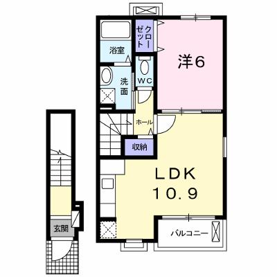 ウィスティリアⅤ 203【管理NO：1-018230401-02030】 ★家具家電は申し込み後に搬入します 2026年08月下旬入居可能の外観画像