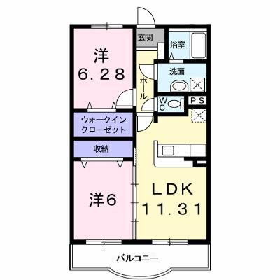 グリュックブルー 102【管理NO：1-014176001-01020】 ★家具家電は申し込み後に搬入します 2026年08月上旬入居可能の外観画像