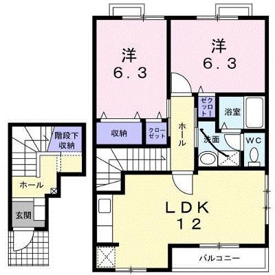 シャン・ド・フローラＢ 202【管理NO：1-012584102-02020】 ★家具家電は申し込み後に搬入します 2026年08月下旬入居可能の外観画像