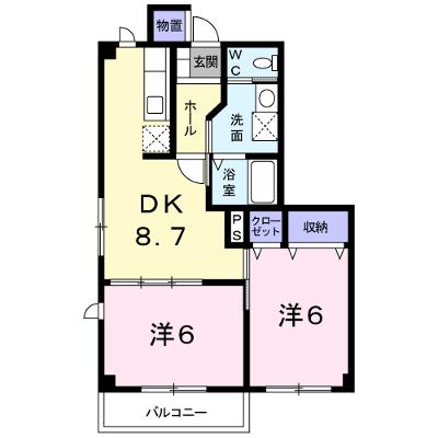 フィオーレ　Ａ 103【管理NO：1-012280201-01030】 ★家具家電は申し込み後に搬入します 2026年08月下旬入居可能の外観画像