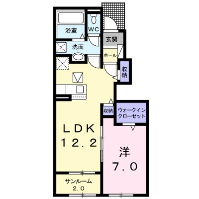 カーサ　デ　アンジェラ 102【管理NO：1-026268701-01020】 ★家具家電は申し込み後に搬入します 2026年08月下旬入居可能の外観画像