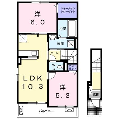 イリーデⅡ 201【管理NO：1-024358502-02010】 ★家具家電は申し込み後に搬入します 2026年08月下旬入居可能の外観画像