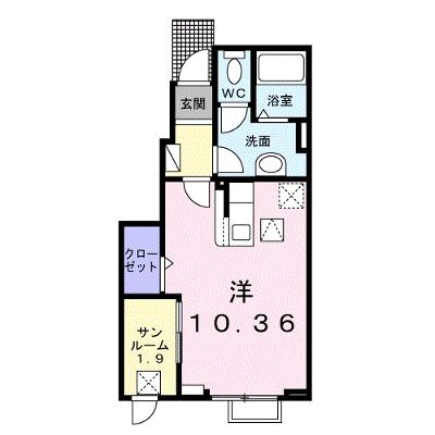 ユ・クラルテ 102【管理NO：1-027423201-01020】 ★家具家電は申し込み後に搬入します★ ★2026年08月中旬入居可能★の外観画像