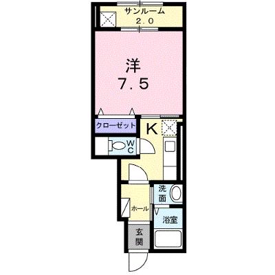 エクラワン 104【管理NO：1-019135001-01040】 ★家具家電は申し込み後に搬入します 2026年07月下旬入居可能の外観画像