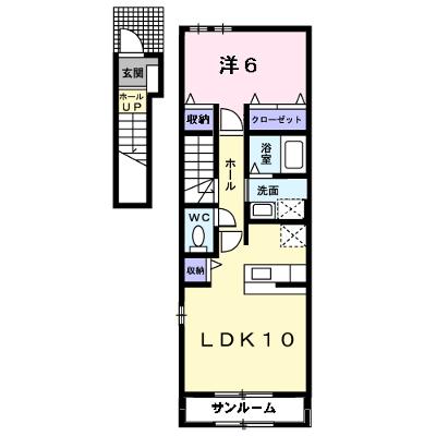 ベル・アンジュ 204【管理NO：1-017933701-02040】 ★家具家電は申し込み後に搬入します★ ★2026年08月下旬入居可能★の外観画像