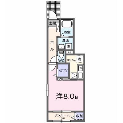 アヴニール 103【管理NO：1-028689101-01030】 ★家具家電は申し込み後に搬入します 2026年12月下旬入居可能の外観画像