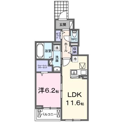 シャンティ長沢 102【管理NO：1-025160801-01020】 ★家具家電は申し込み後に搬入します★ ★2027年02月上旬入居可能★の外観画像