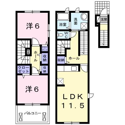 メゾンド・ブルームーン 201【管理NO：1-019692901-02010】 ★家具家電は申し込み後に搬入します 2026年09月中旬入居可能の外観画像