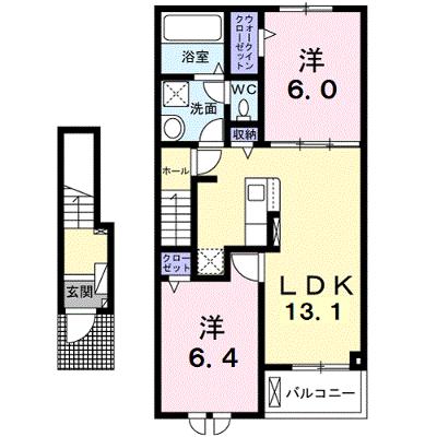リブリオポラ　Ｂ 202【管理NO：1-026936202-02020】 ★家具家電は申し込み後に搬入しますの外観画像