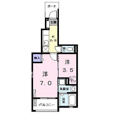 サン・パラストＦ　Ⅲ 103【管理NO：1-020732601-01030】 ★家具家電は申し込み後に搬入します 2026年08月下旬入居可能の外観画像