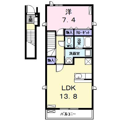 プリムローズ　Ⅰ 201【管理NO：1-017761601-02010】 ★家具家電は申し込み後に搬入します 2026年08月下旬入居可能の外観画像