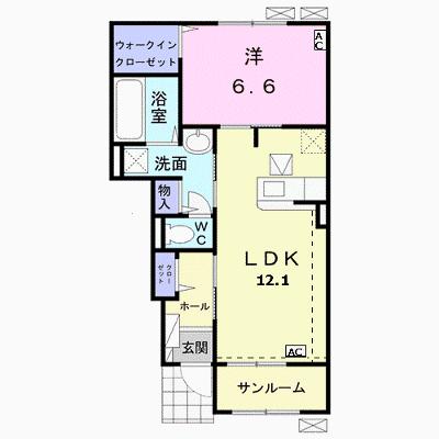 トゥモロー　Ⅲ 103【管理NO：1-024875003-01030】 ★家具家電は申し込み後に搬入します 2026年08月下旬入居可能の外観画像