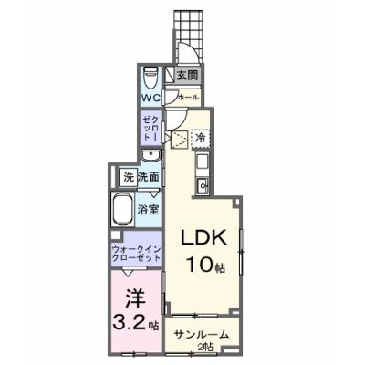 ネーベン　パーク　７１８２ 101【管理NO：1-028447201-01010】 ★家具家電は申し込み後に搬入します★ ★2026年10月上旬入居可能★の外観画像
