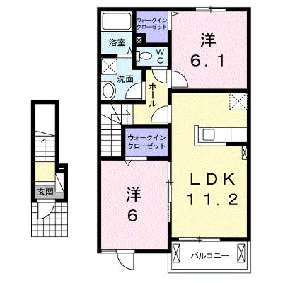 エスポワール・Ｗ 202【管理NO：1-023915201-02020】 ★家具家電は申し込み後に搬入します 2026年08月下旬入居可能の外観画像
