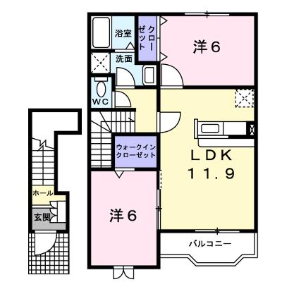 アムール 202【管理NO：1-012842401-02020】 ★家具家電は申し込み後に搬入します★ ★2026年08月中旬入居可能★の外観画像