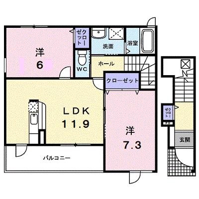 ボヌール 201【管理NO：1-016584401-02010】 ★家具家電は申し込み後に搬入します★ ★2026年08月下旬入居可能★の外観画像