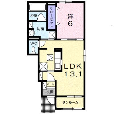 レスポワール　Ｆ 102【管理NO：1-023166201-01020】 ★家具家電は申し込み後に搬入します 2026年08月下旬入居可能の外観画像