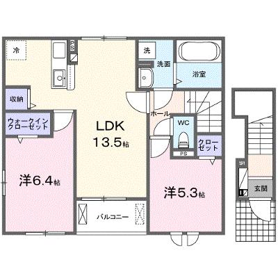 ソレイユⅡ 201【管理NO：1-028307302-02010】 ★家具家電は申し込み後に搬入します 2027年01月下旬入居可能の外観画像