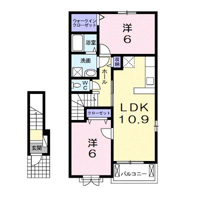 Ｒｉｒｉａ　Ⅶ　Ⅴ 205【管理NO：1-019529201-02050】 ★家具家電は申し込み後に搬入します 2026年08月下旬入居可能の外観画像