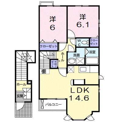 トゥー・ル・モンド 204【管理NO：1-014549901-02040】 ★家具家電は申し込み後に搬入します 2026年08月下旬入居可能の外観画像