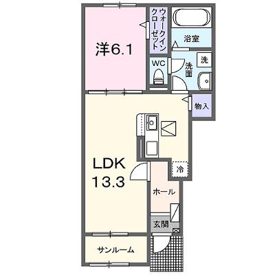 ＨＯＫＵＬＥ’Ａ 102【管理NO：1-027484901-01020】 ★家具家電は申し込み後に搬入します 2026年07月下旬入居可能の外観画像