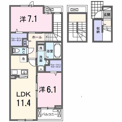 サンティエＮＡＧＡＩ 303【管理NO：1-028490701-03030】 ★家具家電は申し込み後に搬入します 2026年09月下旬入居可能の外観画像