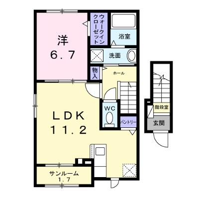ルニＶ 201【管理NO：1-027920001-02010】 ★家具家電は申し込み後に搬入します 2026年08月下旬入居可能の外観画像