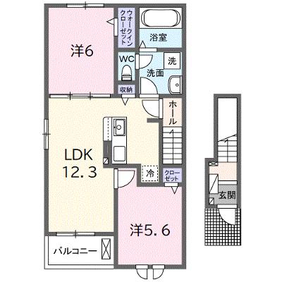 グランデフォルトーネＡ 201【管理NO：1-026802801-02010】 ★家具家電は申し込み後に搬入します★の外観画像