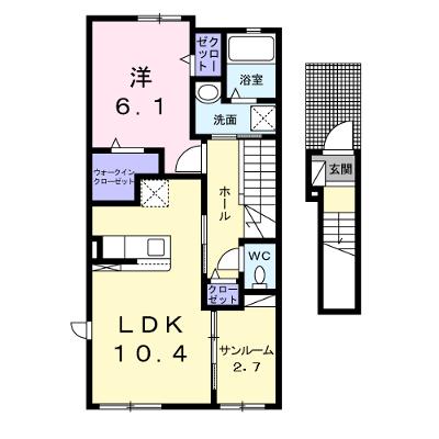 Ｌ＆Ｃ　Ｍｏｃａ　Ⅱ 204【管理NO：1-026338902-02040】 ★家具家電は申し込み後に搬入します 2026年08月下旬入居可能の外観画像