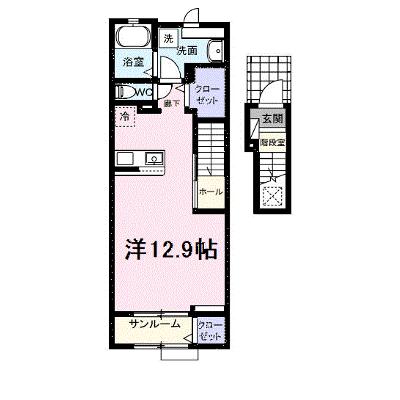 カシェット 203【管理NO：1-027390101-02030】 ★家具家電は申し込み後に搬入します 2026年07月中旬入居可能の外観画像