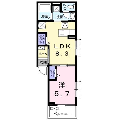 カーサ・ヴェルデ　梶 102【管理NO：1-026613301-01020】 ★家具家電は申し込み後に搬入します★ ★2026年08月中旬入居可能★の外観画像