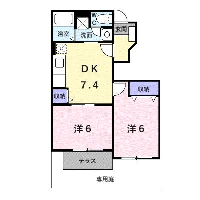 キャンパニュールＡ棟 101【管理NO：1-010541101-01010】 ★家具家電は申し込み後に搬入します 2026年08月下旬入居可能の外観画像
