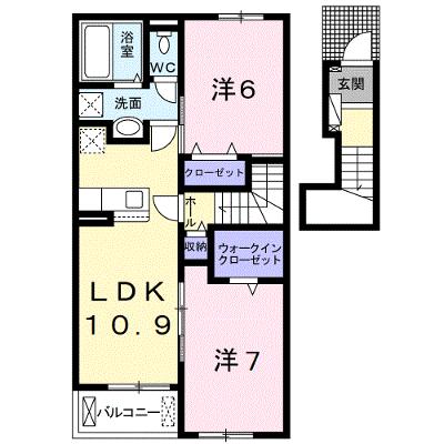 パーシモン秋 203【管理NO：1-026434301-02030】 ★家具家電は申し込み後に搬入します 2026年08月中旬入居可能の外観画像