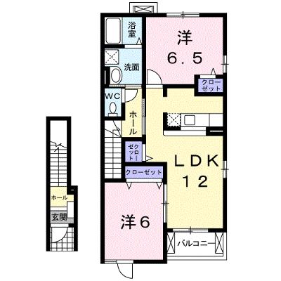 メゾン　コリーヌⅢ 205【管理NO：1-013439202-02040】 ★家具家電は申し込み後に搬入します★の外観画像