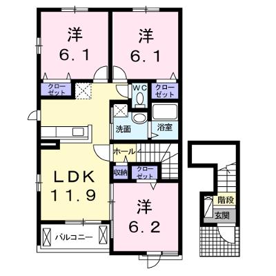 ハーベスト春日野 201【管理NO：1-019360401-02010】 ★家具家電は申し込み後に搬入します 2026年09月中旬入居可能の外観画像