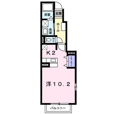 エクスブルーミナトＡ 102【管理NO：1-014473701-01020】 ★家具家電は申し込み後に搬入します★の外観画像