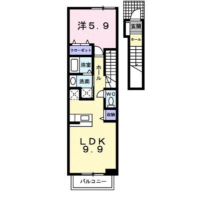 ｏＡｚｏ　Ａ棟 202【管理NO：1-012421101-02020】 ★家具家電は申し込み後に搬入します★ ★2026年08月下旬入居可能★の外観画像
