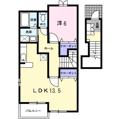 レスポワールＡ 202【管理NO：1-014376501-02020】 ★家具家電は申し込み後に搬入します★の外観画像