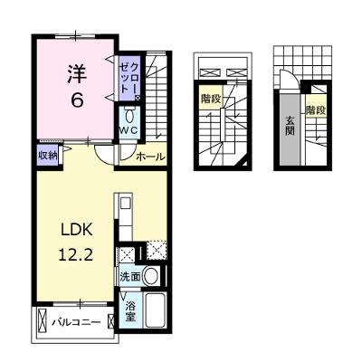 カーサ・サピー 302【管理NO：1-022389101-03020】 ★家具家電は申し込み後に搬入します★ ★2026年08月下旬入居可能★の外観画像