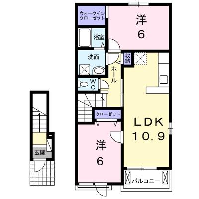 フルハウス幸Ⅱ 202【管理NO：1-019737902-02020】 ★家具家電は申し込み後に搬入します★の外観画像