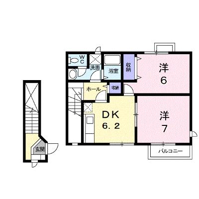 パルテール　Ｂ 202【管理NO：1-010794302-02020】 ★家具家電は申し込み後に搬入します★ ★2026年12月中旬入居可能★の外観画像