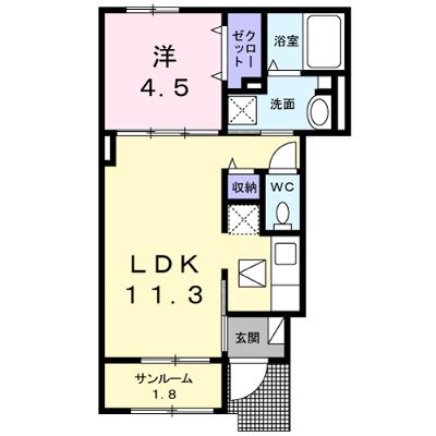コリウスＢ 103【管理NO：1-024793702-01030】 ★家具家電は申し込み後に搬入します★ ★2026年08月下旬入居可能★の外観画像