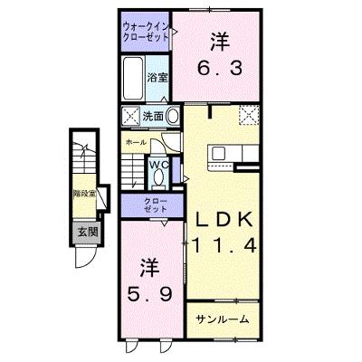 メディオ　パーロ　Ｂ 204【管理NO：1-027983802-02040】 ★家具家電は申し込み後に搬入します★ ★2026年08月中旬入居可能★の外観画像