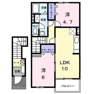 リバーコート　Ｄ 202【管理NO：1-013346904-02020】 ★家具家電は申し込み後に搬入します★の外観画像