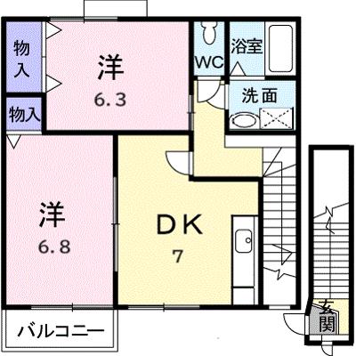 セピアコート宮浦 203【管理NO：1-009411601-02030】 ★家具家電は申し込み後に搬入します★ ★2026年09月上旬入居可能★の外観画像
