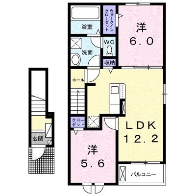 コーラル　さくら 203【管理NO：1-026737902-02030】 ★家具家電は申し込み後に搬入します★ ★2026年09月下旬入居可能★の外観画像