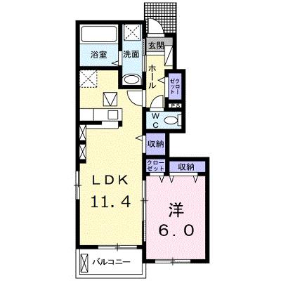 クラス　メール　ルアナ　Ⅱ 103【管理NO：1-025948302-01030】 ★家具家電は申し込み後に搬入します★ ★2026年09月中旬入居可能★の外観画像