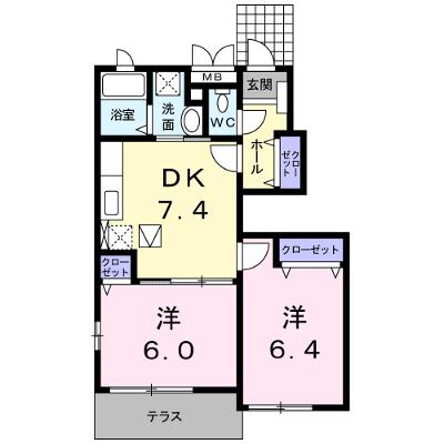 グリーンゲイブルズⅡ　Ｂ 103【管理NO：1-014188902-01030】 ★家具家電は申し込み後に搬入します★の外観画像